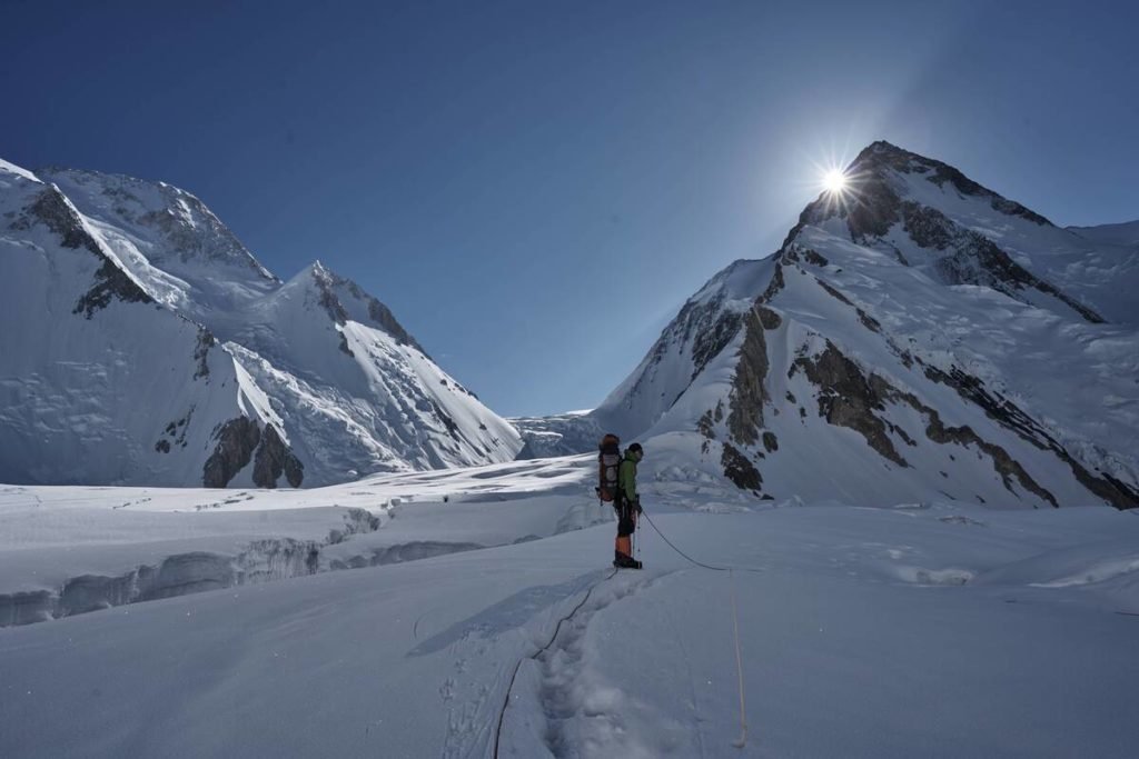 Gasherbrum 1 the 11th highest mountain in world in Karakorum