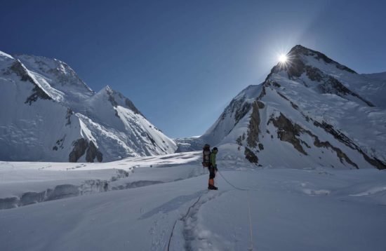 Gasherbrum 1 the 11th highest mountain in world in Karakorum